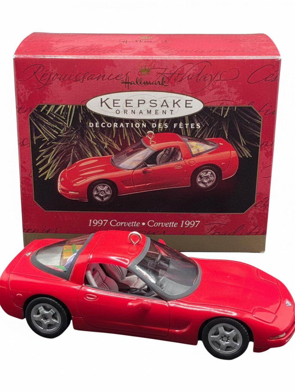 Vintage Hallmark Keepsake Ornament 1997 Corvette 90's